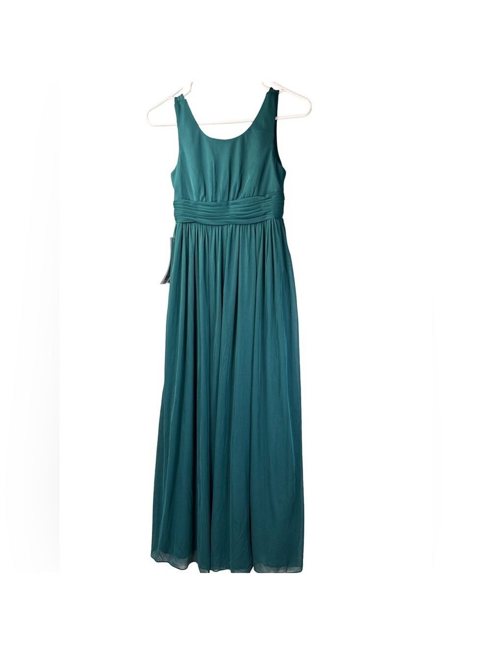 New Azazie Farah Junior Bridesmaid Peacock Color Formal Dress Girl 10 NWT